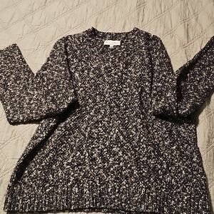 Michael Stars Black & White Marled Crewneck Sweater